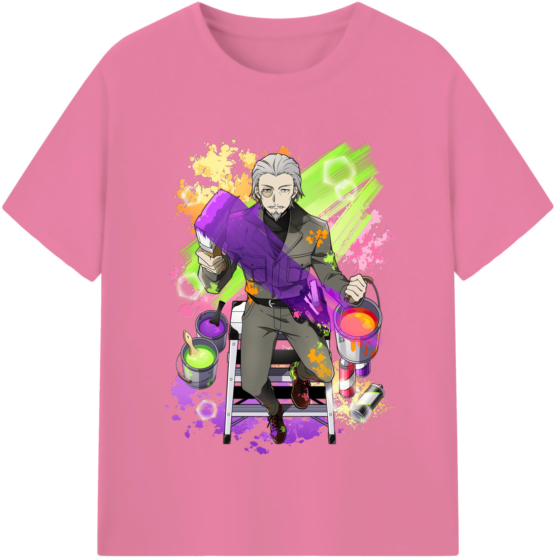 （画像用） 文豪ストレイドッグス Bungo Stray Dogs 綿100％半袖Tシャツ（フロントプリント）